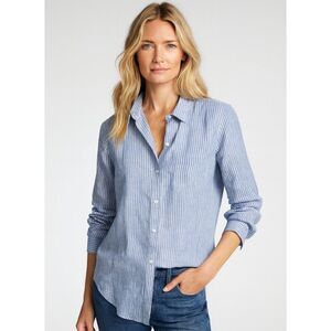 UNTUCKit Top 18 Linen Blue